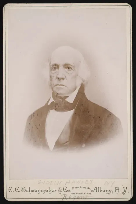 Framed Print : Portrait of Gideon Hawley (1785-1870), Before 1870. Creator: CC Schoonmaker & Co Framed Print : Portrait of Gideon Hawley (1785-1870), Before 1870. Creator: CC Schoonmaker & Co