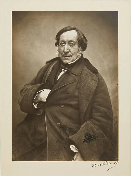 Portrait of Gioachino Rossini (1792-1868), 1856. Creator: Nadar, Gaspard-Felix (1820-1910)