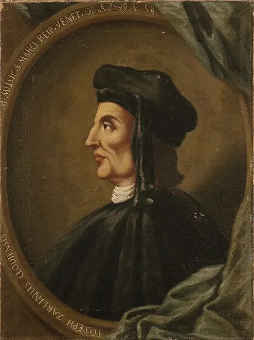 Framed Print : Portrait of Gioseffo Zarlino (1517-1590), 1599. Creator: Anonymous Framed Print : Portrait of Gioseffo Zarlino (1517-1590), 1599. Creator: Anonymous