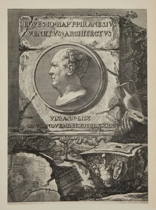 Framed Print : Portrait of Giovanni Battista Piranesi (1720-1778), 1779. Creator: Piranesi; Francesco (1756-1810) Framed Print : Portrait of Giovanni Battista Piranesi (1720-1778), 1779. Creator: Piranesi; Francesco (1756-1810)