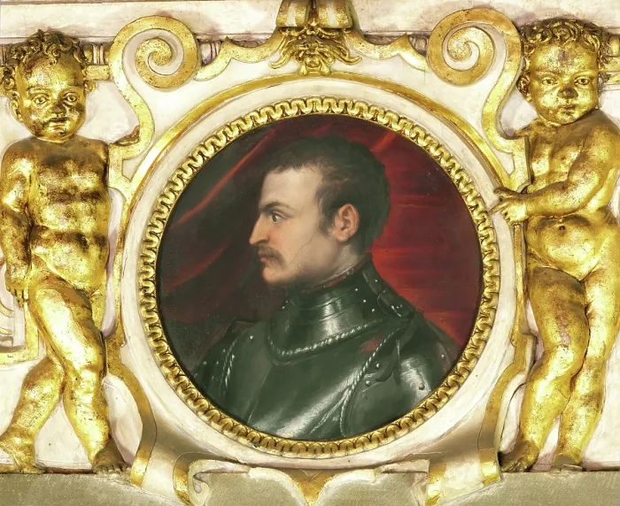 Framed Print : Portrait of Giovanni delle Bande Nere (1498-1526), 1557-1559. Creator: Vasari, Giorgio (1511-1574) Framed Print : Portrait of Giovanni delle Bande Nere (1498-1526), 1557-1559. Creator: Vasari, Giorgio (1511-1574)