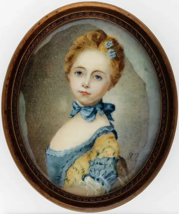 Framed Print : Portrait of a Girl, 1800-1850. Creator: Unknown Framed Print : Portrait of a Girl, 1800-1850. Creator: Unknown