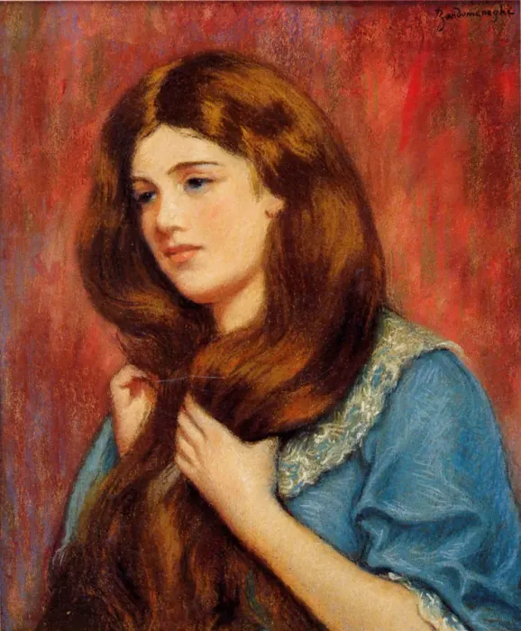 Framed Print : Portrait of a Girl, c. 1890 Framed Print : Portrait of a Girl, c. 1890