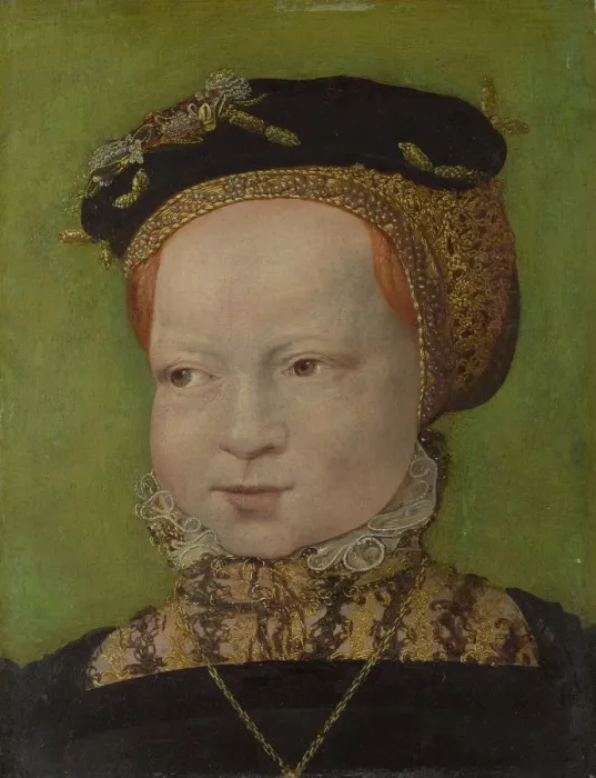 Framed Print : Portrait of a Girl, ca 1545. Artist: Seisenegger, Jakob (1505-1567) Framed Print : Portrait of a Girl, ca 1545. Artist: Seisenegger, Jakob (1505-1567)