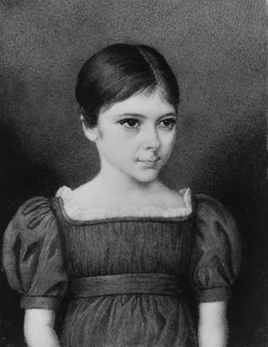 Framed Print : Portrait of a Girl, ca. 1830. Creator: Unknown Framed Print : Portrait of a Girl, ca. 1830. Creator: Unknown