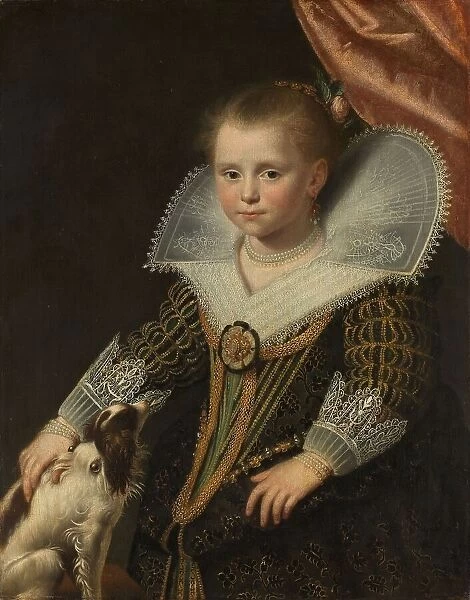 Portrait of a Girl, known as ‘The Little Princess, c.1623. Creator: Paulus Moreelse