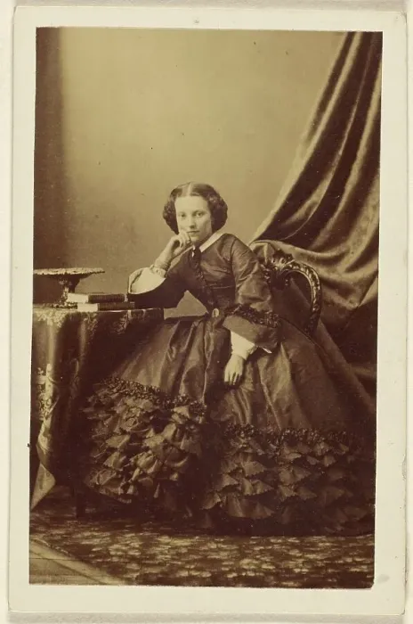 Framed Print : Portrait of a girl seated, 1865-1870. Creator: Unknown Framed Print : Portrait of a girl seated, 1865-1870. Creator: Unknown