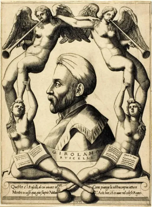 Framed Print : Portrait of Girolamo Ruscelli, 1566. Creator: Nicolo Nelli Framed Print : Portrait of Girolamo Ruscelli, 1566. Creator: Nicolo Nelli