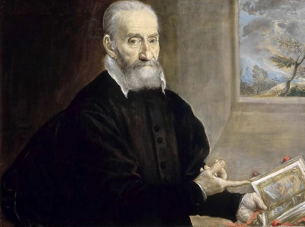 Portrait of Giulio Clovio (1498-1578), ca 1571. Creator: El Greco, Dominico (1541-1614)