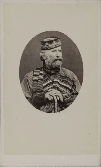 Framed Print : Portrait of Giuseppe Garibaldi (1807-1882), 1882. Creator: Photo studio Alessandro Pavia Framed Print : Portrait of Giuseppe Garibaldi (1807-1882), 1882. Creator: Photo studio Alessandro Pavia