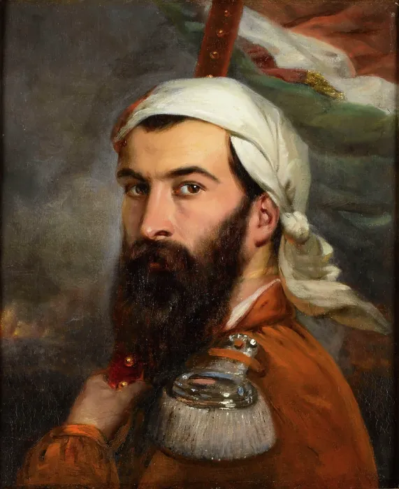 Framed Print : Portrait of Giuseppe Garibaldi (1807-1882), 1856. Creator: Estienne, Auguste (1807-1882) Framed Print : Portrait of Giuseppe Garibaldi (1807-1882), 1856. Creator: Estienne, Auguste (1807-1882)