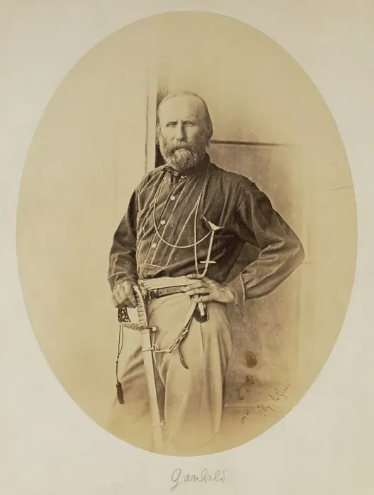 Framed Print : Portrait of Giuseppe Garibaldi, 1860. Creator: Gustave Le Gray Framed Print : Portrait of Giuseppe Garibaldi, 1860. Creator: Gustave Le Gray