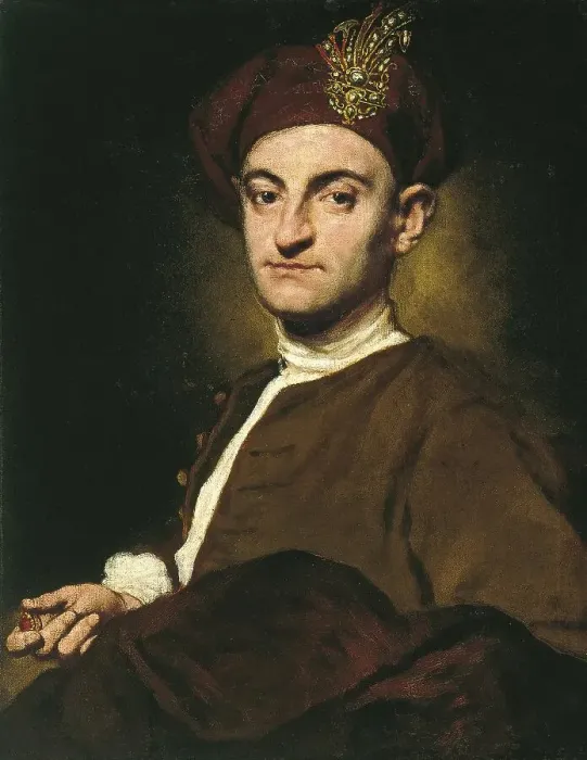 Framed Print : Portrait of a Goldsmith, 1735. Creator: Giuseppe Ghislandi Framed Print : Portrait of a Goldsmith, 1735. Creator: Giuseppe Ghislandi