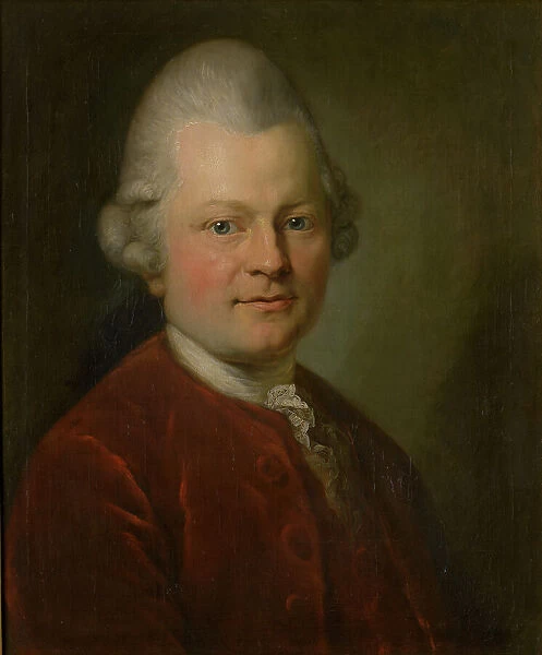 Portrait of Gotthold Ephraim Lessing (1729-1781), 1771. Creator: Graff, Anton (1736-1813)