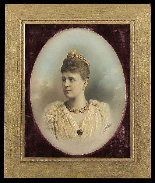 Portrait of Grand Duchess Alexandra Georgievna of Russia (1870-1891)