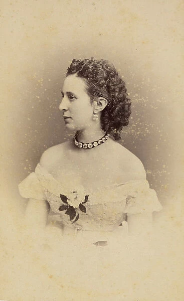 Portrait of Grand Duchess Alexandra Iosifovna of Saxe-Altenburg (1830-1911), ca 1865