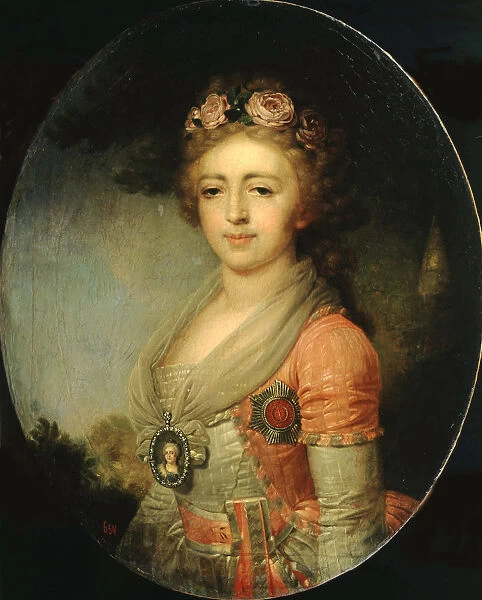 Portrait of Grand Duchess Alexandra Pavlovna (1783-1801), Daughter of Emperor Paul I, c1798