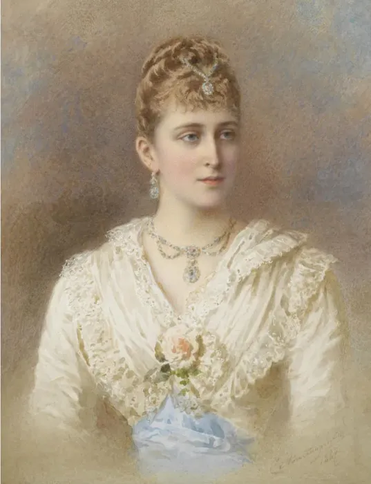 Framed Print : Portrait of Grand Duchess Elizaveta Fyodorovna (1864?1918). Artist: Alexandrovsky, Stepan Fyodorovich (1843-1906) Framed Print : Portrait of Grand Duchess Elizaveta Fyodorovna (1864?1918). Artist: Alexandrovsky, Stepan Fyodorovich (1843-1906)