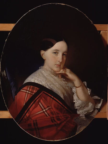Portrait of Grand Duchess Maria Alexandrovna (1824-1880), future Empress of Russia. Artist: Makarov, Ivan Kosmich (1822-1897)