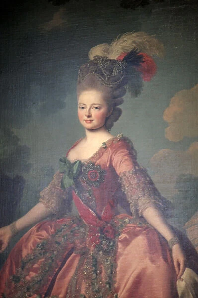 Portrait of the Grand Duchess Maria Feodorovna, 1777. Artist: Alexander Roslin