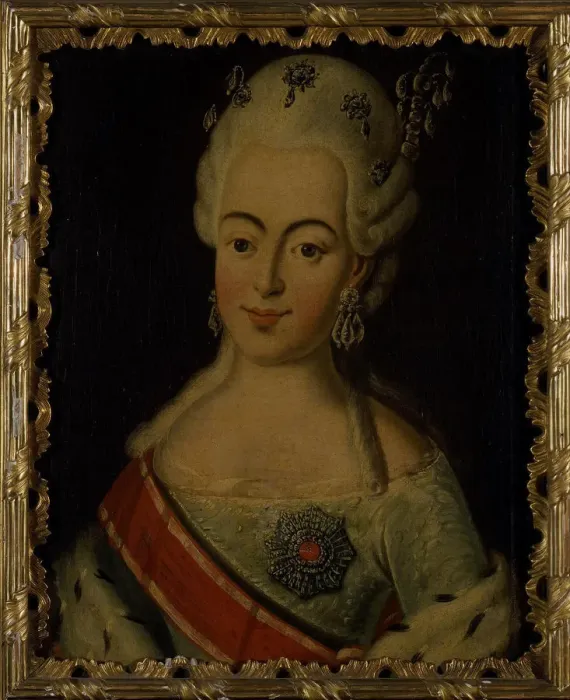 Framed Print : Portrait of Grand Duchess Natalia Alexeyevna of Russia (1755-1776), Princess Wilhelmina Louisa of He Artist: Anonymous