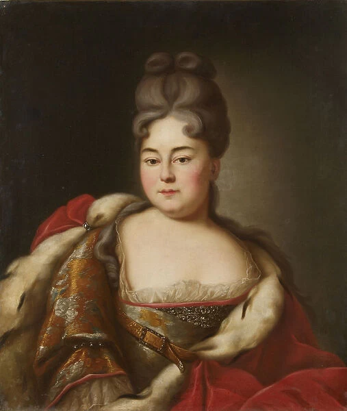 Portrait of Grand Duchess Natalya Alexeevna of Russia (1673-1716), sister of tsar Peter the Great