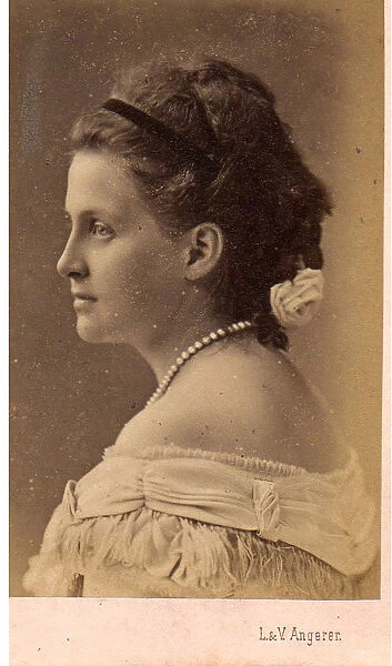 Portrait of Grand Duchess Olga Constantinovna of Russia (1851-1926), 1870s