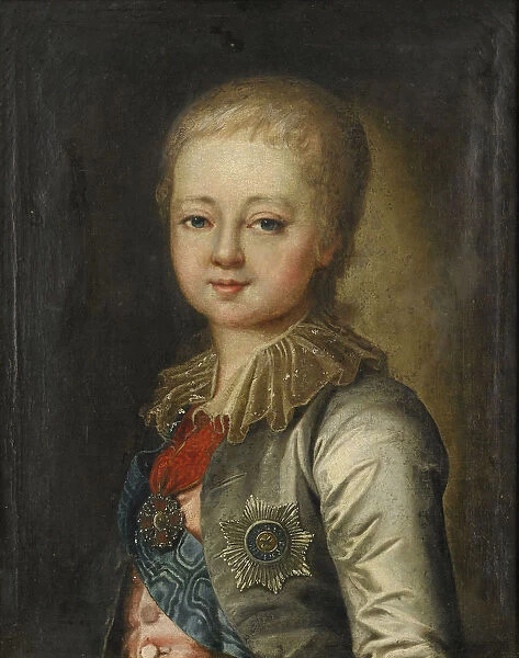 Portrait of Grand Duke Alexander Pavlovich (Alexander I) as Child. Artist: Lampi, Johann-Baptist von, the Elder (1751-1830)