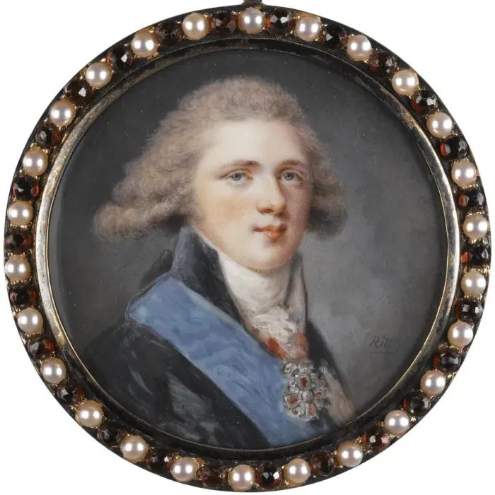 Framed Print : Portrait of Grand Duke Alexander Pavlovich of Russia. Artist: Ritt, Augustin Christian (1765-1799) Framed Print : Portrait of Grand Duke Alexander Pavlovich of Russia. Artist: Ritt, Augustin Christian (1765-1799)