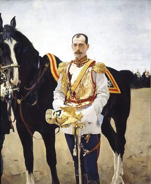 Portrait of Grand Duke Paul Alexandrovich of Russia (1860-1919), 1897. Artist: Serov, Valentin Alexandrovich (1865-1911)