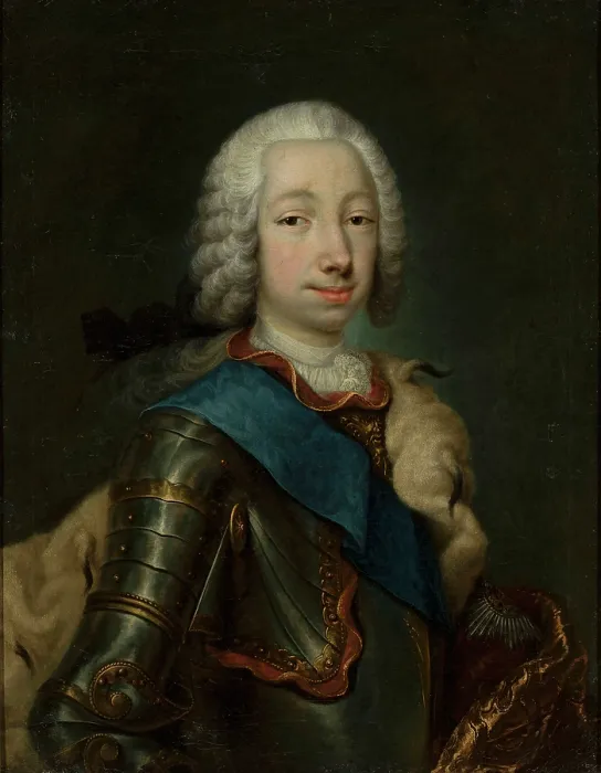 Framed Print : Portrait of Grand Duke Pyotr Fyodorovitch (1728-1762), c1748. Creator: Grooth, Georg-Christoph (1716-1749) Framed Print : Portrait of Grand Duke Pyotr Fyodorovitch (1728-1762), c1748. Creator: Grooth, Georg-Christoph (1716-1749)