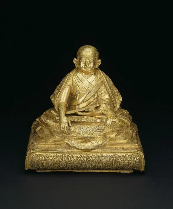 Framed Print : Portrait of the Great Fifth Dalai Lama, 18th century. Creator: Unknown Framed Print : Portrait of the Great Fifth Dalai Lama, 18th century. Creator: Unknown