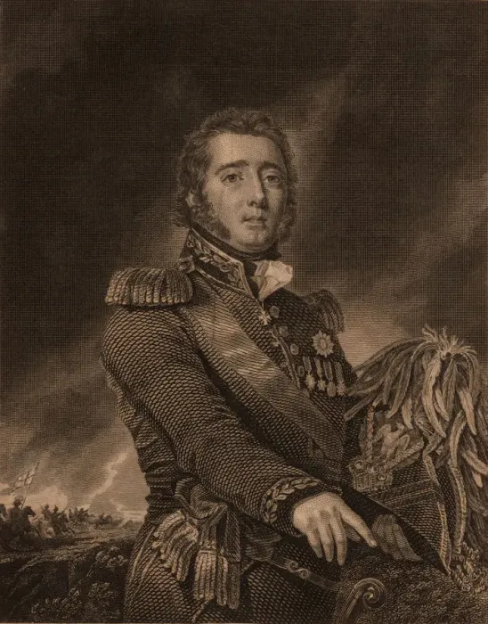Framed Print : Portrait of Gregor MacGregor (1786-1845), 1822. Creator: Lizars, William Home (1788-1859) Framed Print : Portrait of Gregor MacGregor (1786-1845), 1822. Creator: Lizars, William Home (1788-1859)