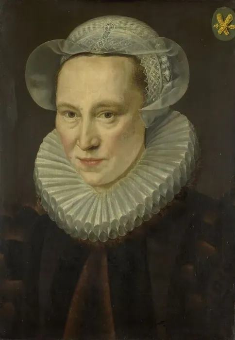 Framed Print : Portrait of Grietje Pietersdr Codde (1538-1607), 1586. Creator: Adriaen Thomasz Key Framed Print : Portrait of Grietje Pietersdr Codde (1538-1607), 1586. Creator: Adriaen Thomasz Key