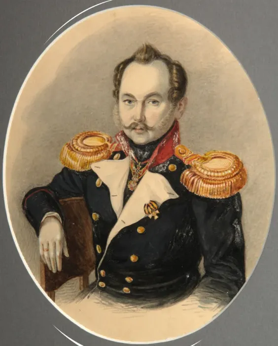 Framed Print : Portrait of Grigory Maximovich Rehbinder. Artist: Anonymous Framed Print : Portrait of Grigory Maximovich Rehbinder. Artist: Anonymous