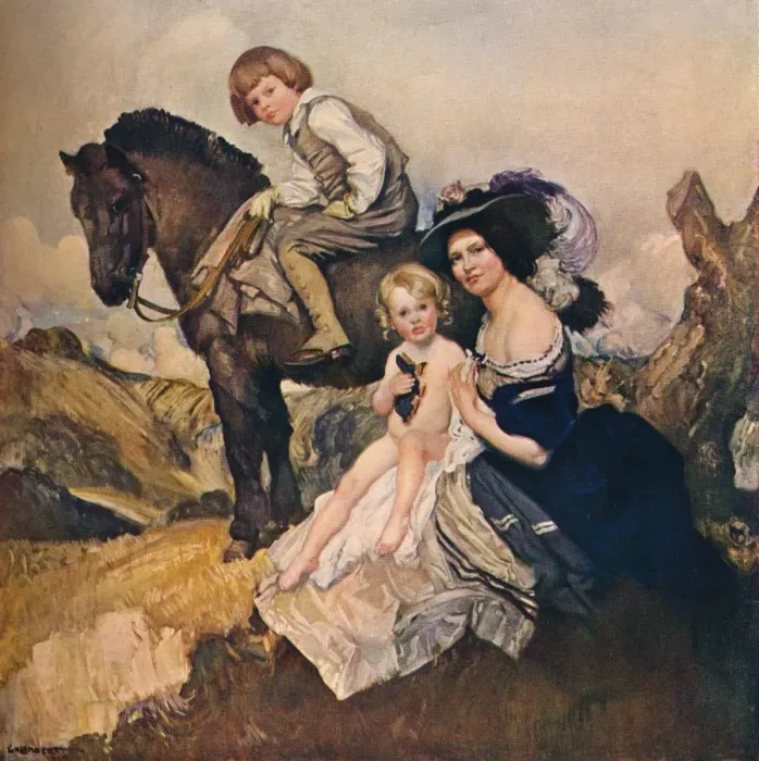 Framed Print : Portrait Group, 1908. Artist: George Washington Lambert Framed Print : Portrait Group, 1908. Artist: George Washington Lambert