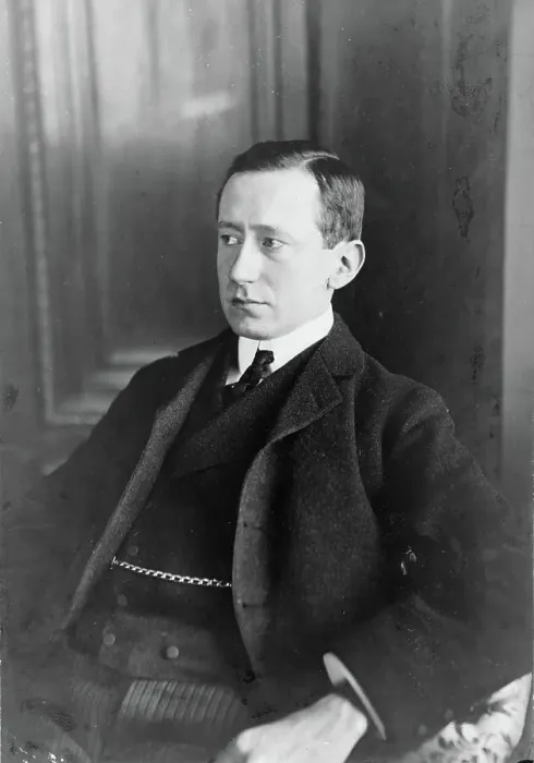 Framed Print : Portrait of Guglielmo Marconi (1874-1937), c. 1903. Creator: Anonymous Framed Print : Portrait of Guglielmo Marconi (1874-1937), c. 1903. Creator: Anonymous