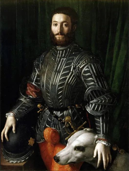Framed Print : Portrait of Guidobaldo II della Rovere (1514-1574), 1531. Creator: Bronzino, Agnolo (1503-1572)