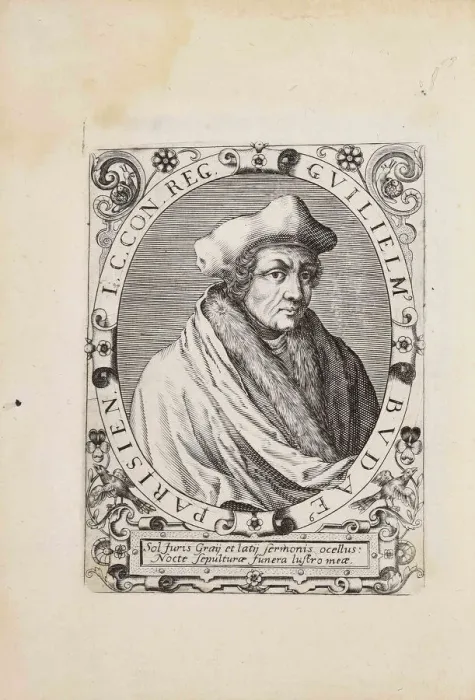 Framed Print : Portrait of Guillaume Bude(1467-1540), 1627. Creator: Anonymous Framed Print : Portrait of Guillaume Bude(1467-1540), 1627. Creator: Anonymous