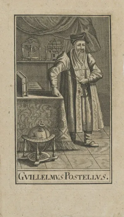 Framed Print : Portrait of Guillaume Postel (1510-1581), before 1740. Creator: Anonymous Framed Print : Portrait of Guillaume Postel (1510-1581), before 1740. Creator: Anonymous