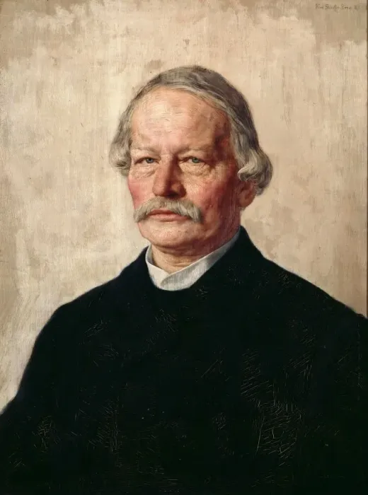 Framed Print : Portrait of Gustav Freytag (1816-1895), 1886-1887. Creator: Stauffer-Bern, Karl (1857-1891) Framed Print : Portrait of Gustav Freytag (1816-1895), 1886-1887. Creator: Stauffer-Bern, Karl (1857-1891)