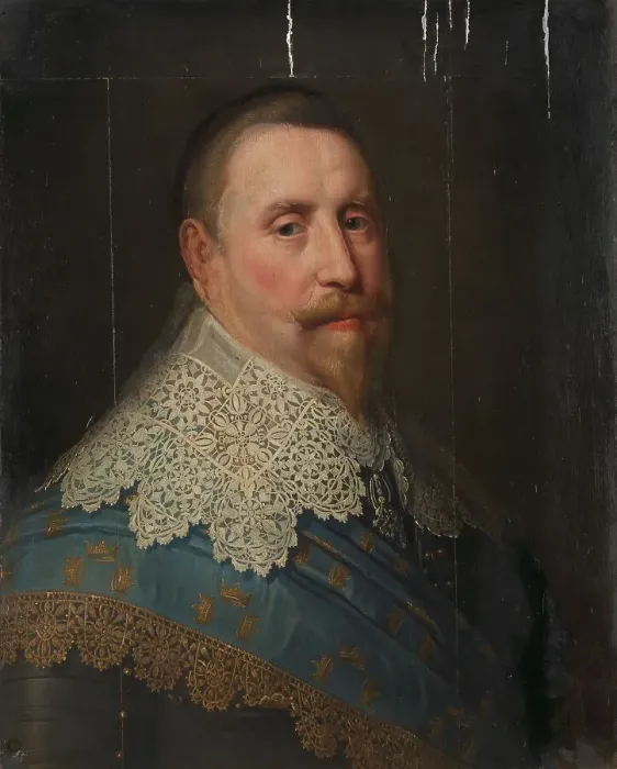 Framed Print : Portrait of Gustav II Adolf (1594-1632), King of Sweden, in or after c.1633. Creator: Unknown Framed Print : Portrait of Gustav II Adolf (1594-1632), King of Sweden, in or after c.1633. Creator: Unknown