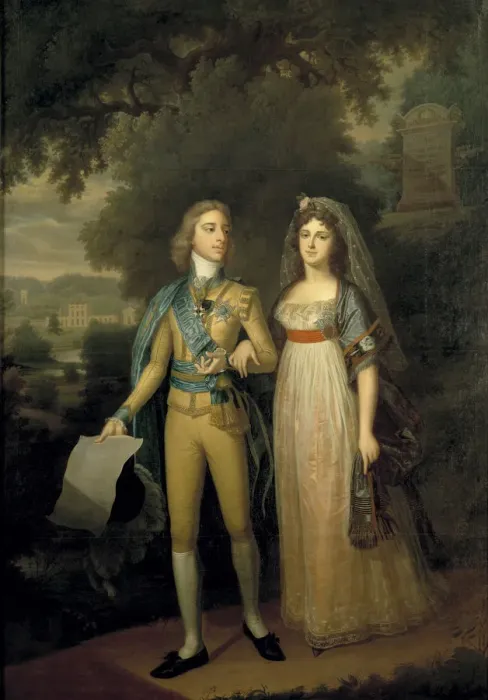 Framed Print : Portrait of Gustav IV Adolf of Sweden (1778-1837) and Frederica Dorothea Wilhelmina of Baden (1781-1 Framed Print : Portrait of Gustav IV Adolf of Sweden (1778-1837) and Frederica Dorothea Wilhelmina of Baden (1781-1