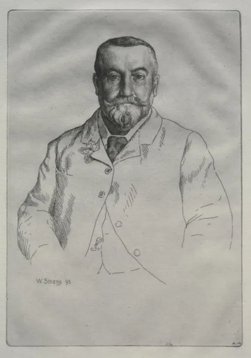 Framed Print : Portrait of H. Cock, 1895. Creator: William Strang (British, 1859-1921) Framed Print : Portrait of H. Cock, 1895. Creator: William Strang (British, 1859-1921)