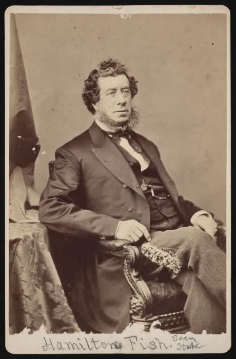 Framed Print : Portrait of Hamilton Fish (1808-1893), Before 1893. Creator Framed Print : Portrait of Hamilton Fish (1808-1893), Before 1893. Creator