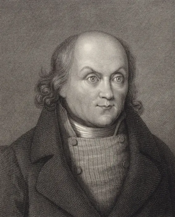 Framed Print : Portrait of Hans Georg Nageli (1773-1836). Creator: Esslinger, Johann Martin (1793-1841) Framed Print : Portrait of Hans Georg Nageli (1773-1836). Creator: Esslinger, Johann Martin (1793-1841)