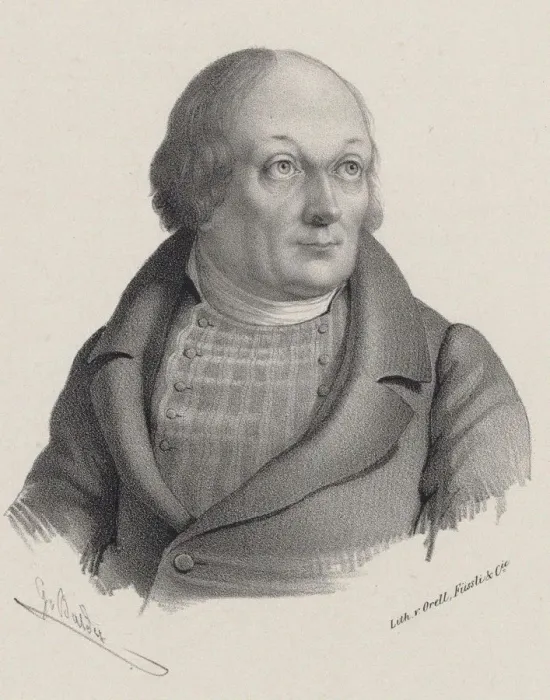 Framed Print : Portrait of Hans Georg Nageli (1773-1836), c. 1840. Creator: Balder, Georg (1810-1882) Framed Print : Portrait of Hans Georg Nageli (1773-1836), c. 1840. Creator: Balder, Georg (1810-1882)
