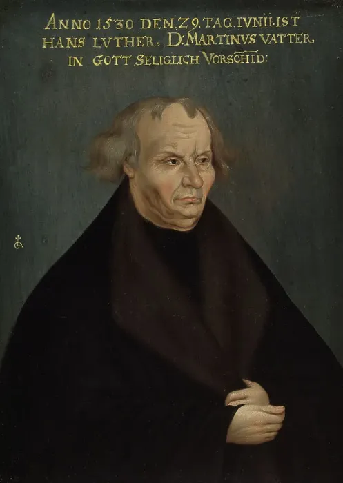 Framed Print : Portrait of Hans Luther, 18th century. Creator: Unknown Framed Print : Portrait of Hans Luther, 18th century. Creator: Unknown