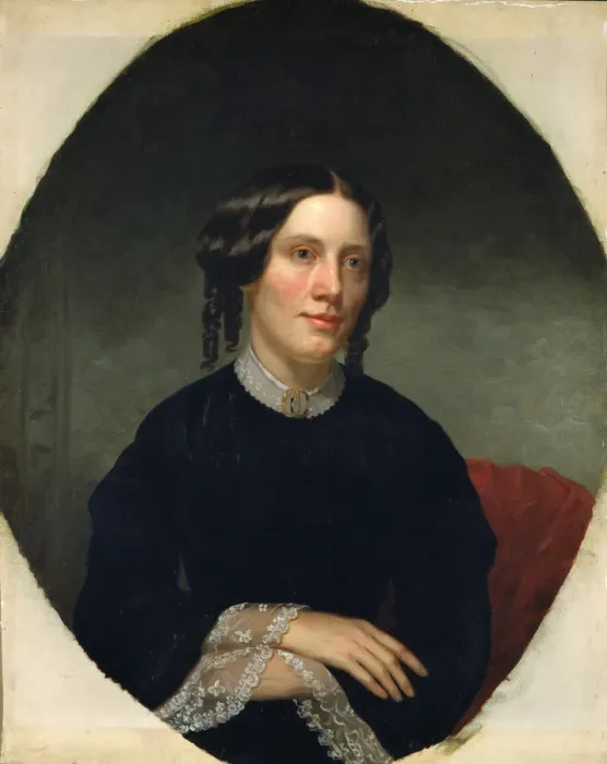 Framed Print : Portrait of Harriet Beecher Stowe (1811-1896), 1853. Artist: Fisher, Alanson (1807?1884) Framed Print : Portrait of Harriet Beecher Stowe (1811-1896), 1853. Artist: Fisher, Alanson (1807?1884)