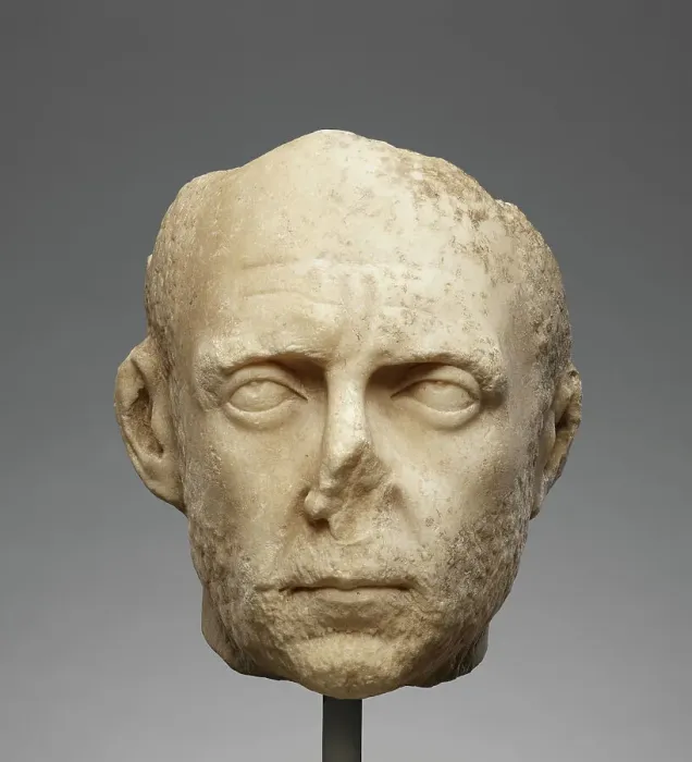 Framed Print : Portrait Head, about A.D. 250. Creator: Unknown Framed Print : Portrait Head, about A.D. 250. Creator: Unknown